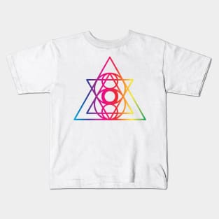 Pyramid Eye Geometry Kids T-Shirt